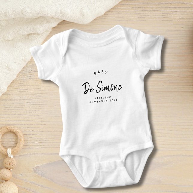 Modern enkel anmälan om Gravid Baby Bodykostym T Shirt (Skapare uppladdad)