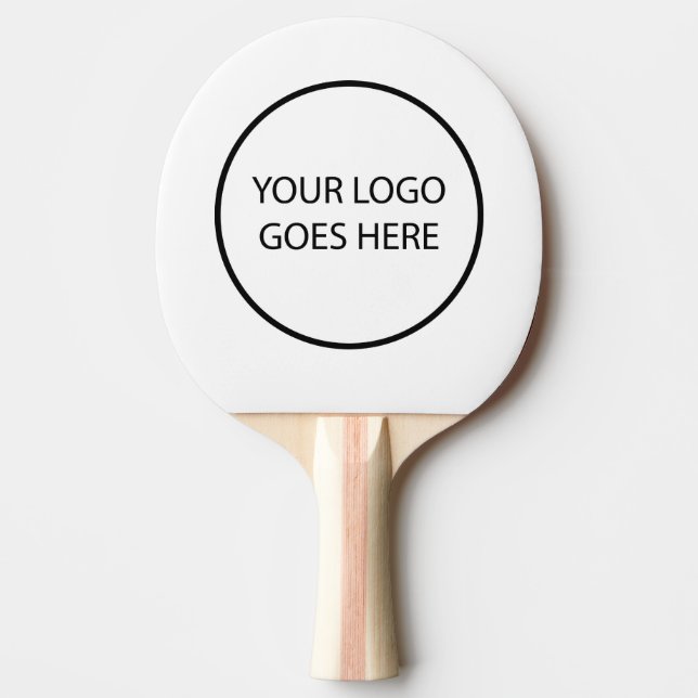Modern Enkel Anpassad Logotyp  Pingisracket (Framsidan)