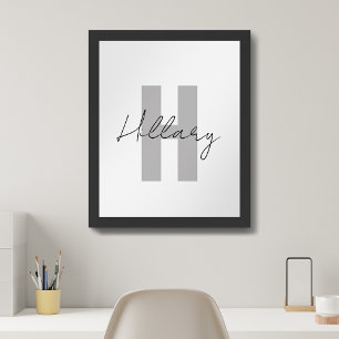 Modern enkel anpassad Personlig Poster