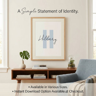 Modern enkel anpassad Personlig Poster