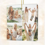Modern enkel Anpassningsbar 5 fotosamling Julgransprydnad Keramik<br><div class="desc">Med vår moderna enkla Anpassningsbar 5 Photo Collage Magnet! Med den här magneten i snyggten kan du visa sex av dina favoritfoton och skapa en unik och meningsfull design. Perfekt för kylskåp, lås eller magnetiskt yta kombinerar funktionalitet med ett personligt fläkt. Det är enkelt att anpassa och hållbart, det är...</div>