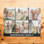 Modern enkel Anpassningsbar 6 fotosamling Pussel<br><div class="desc">Skapa en roligt och minnesvärd aktivitet med vår moderna enkla Anpassningsbar 6 Photo Collage Jigszle Puzzle! Anpassa det här pusslet med sex av dina favoritfoton för en unik och meningsfull design. Perfekt för familjemöten, spelnätter eller som en tänkbar gåva kombinerar den underhållning med personlig beröring. Det är designat att trivas...</div>