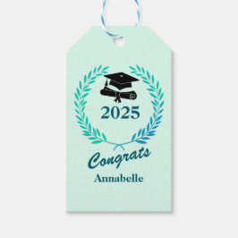 Modern enkel Anpassningsbar år och Namn Studentfes Presentetikett