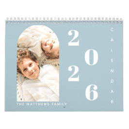 Modern enkel Anpassningsbar-familjens foto 2023-pl Kalender