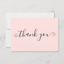 Modern enkel Anpassningsbar för  Rosa Tack Kort