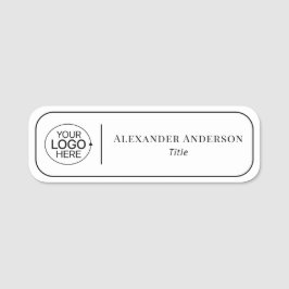 Modern enkel att lägga till Logotypens minimalisti Namnbricka