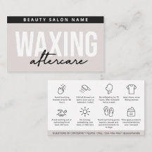 Modern enkel avvaxning av efterbehandlingskort Hår