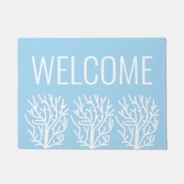 Modern enkel baby blue korall
