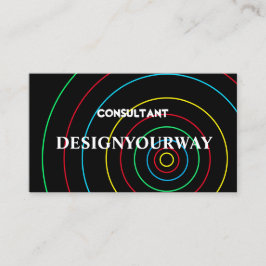 Modern enkel Balck abstrakt-Professionell Visitkort