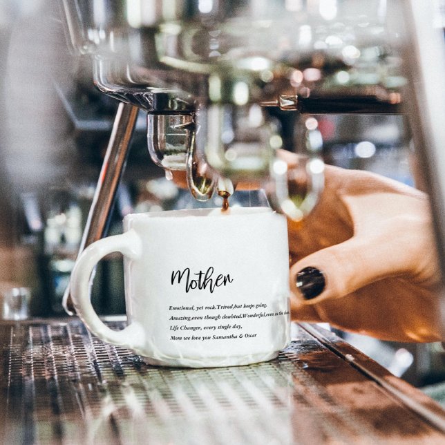 Modern enkel bästa Mor någonsin, bästa skönhets-gå Espressomugg (Skapare uppladdad)