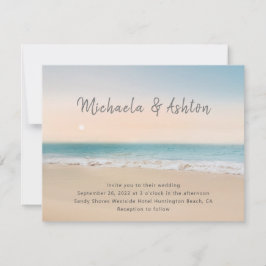 Modern enkel Beach-inbjudan