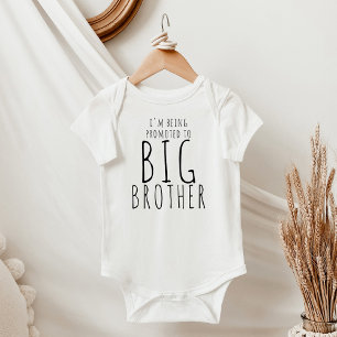 Modern Enkel Bebis Annonsering Storbror T Shirt