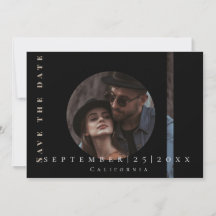 Modern enkel bild - spara datumkortet i en platt f