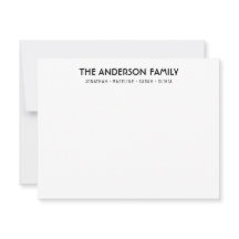 Modern enkel blockfamilj par Namn