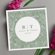 Modern enkel Blommigt för grundläggande Grönt, Sny