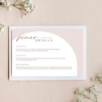 Modern enkel bohemisk Arch-informationshölje