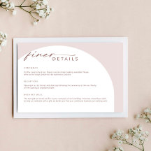 Modern enkel bohemisk Arch-informationshölje