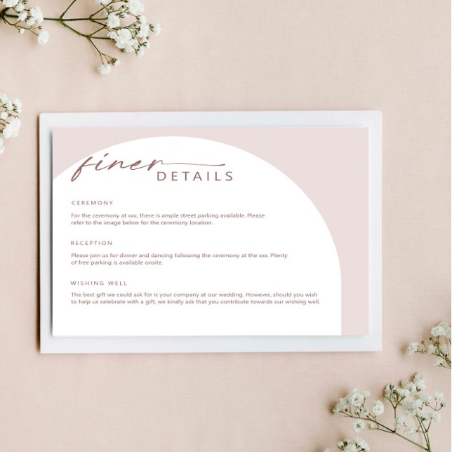 Modern enkel bohemisk Arch-informationshölje Inbjudningar (Skapare uppladdad)