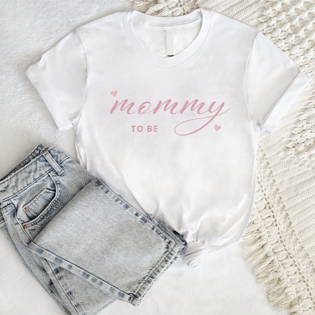 Modern enkel Boho Baby Shower-Mamma att vara T Shirt (Skapare uppladdad)