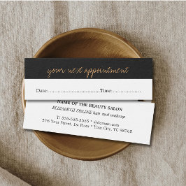 Modern enkel bokhållare för lediga tider litet visitkort