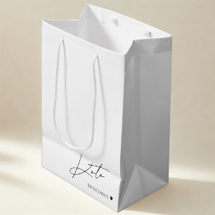 Modern enkel Bridesmaid Frieri Gift Bag