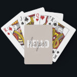 Modern enkel brun Hej och din Namn Casinokort<br><div class="desc">Modern enkel brun Hej och din Namn</div>