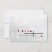 Modern enkel burgundy Grått Watercolor Bröllop