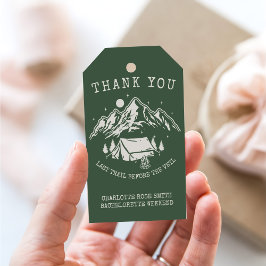 Modern Enkel Camping Helg Systerbrudsgala Presentetikett