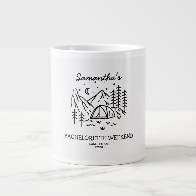 Modern Enkel Camping Möhippa Natur Jumbo Mugg (Framsidan)