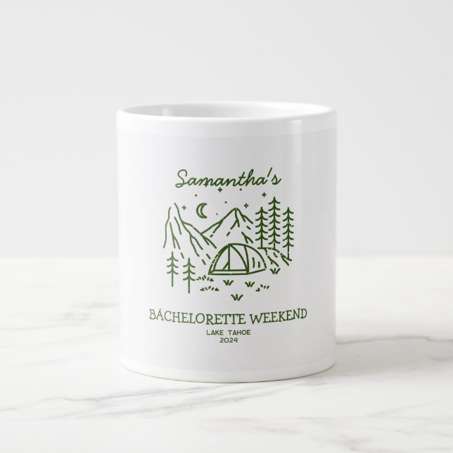 Modern Enkel Camping Möhippa Natur Jumbo Mugg (Framsidan)