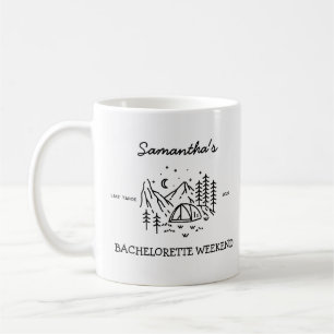 Modern Enkel Camping Sängkammarfest Natur Kaffemugg