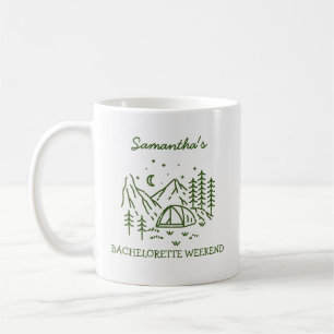 Modern Enkel Camping Sängkammarfest Natur Kaffemugg