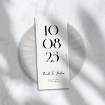 Modern enkel Chic Bröllop Spara Datumet<br><div class="desc">Modern bröllop spara datum med elegantens chic och minimalistiskt stil.</div>