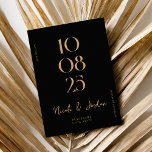 Modern enkel Chic Bröllop Spara Datumet<br><div class="desc">Modern bröllop spara datum med elegantens chic och minimalistiskt stil.</div>