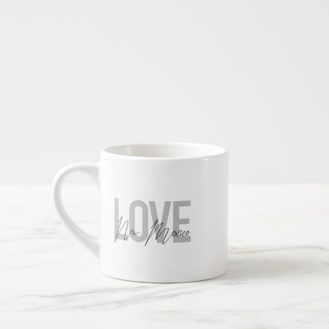 Modern, enkel, chic, coola design Kärlek New mexic Espressomugg (Vänster)