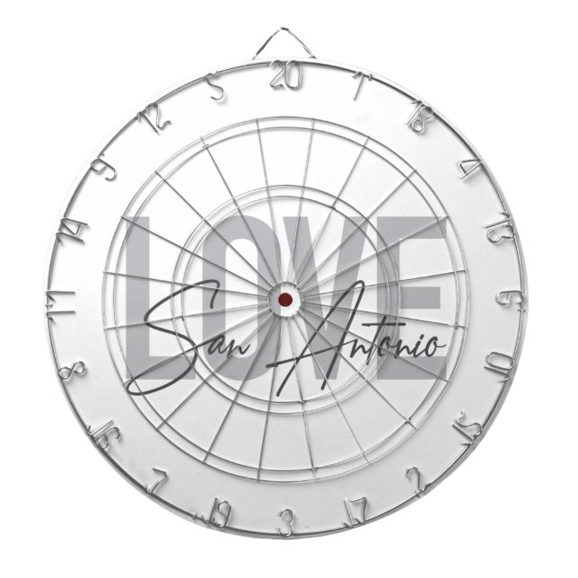 Modern, enkel, chic, coola design Kärlek San Anton Darttavla (Framsidan)