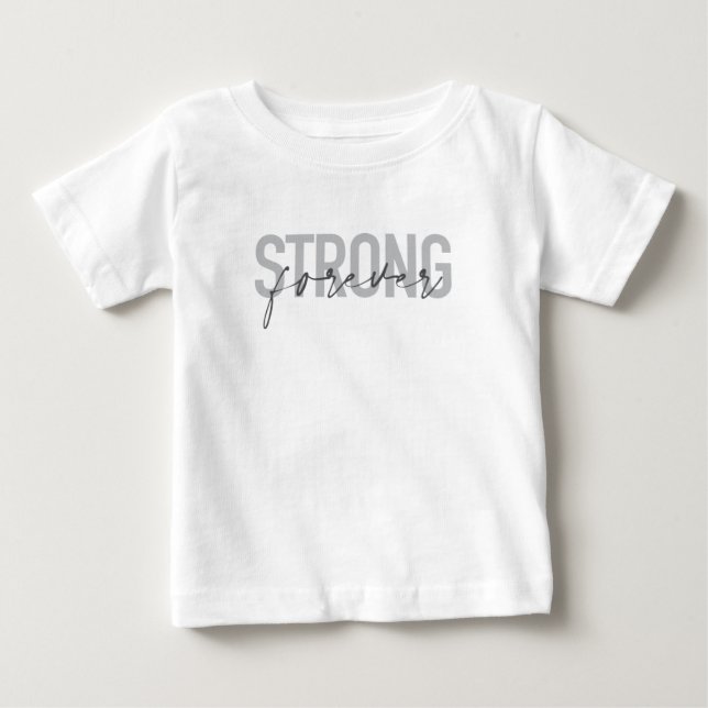 Modern, enkel, chic elegant design Stark för evigt T Shirt (Framsida)