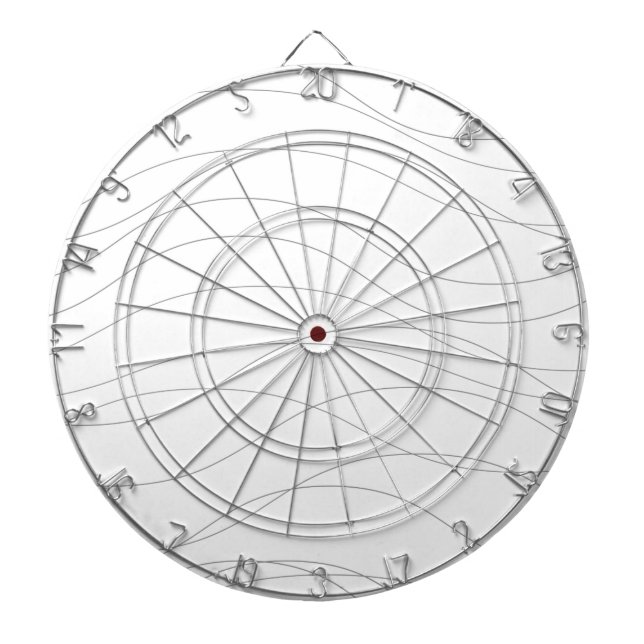 Modern, enkel, chic, elegant vågigt grafiskt linje darttavla (Framsidan)