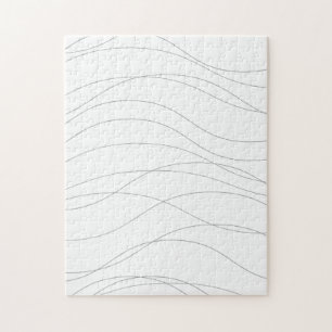 Modern, enkel, chic, elegant vågigt grafiskt linje pussel