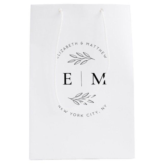 Modern Enkel Chic, Monogram för Chic i Eleganten b (Framsidan)
