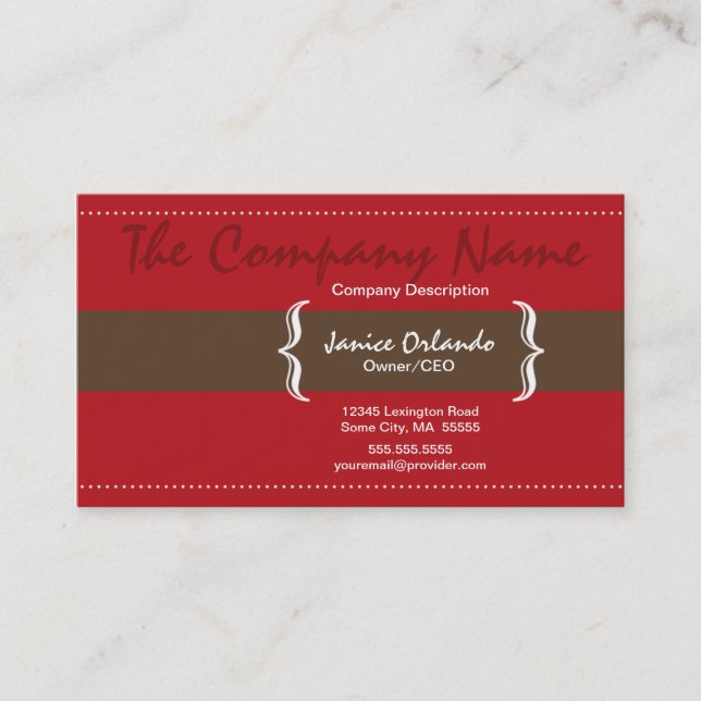 Modern enkel chic visitkort 4 (Framsida)