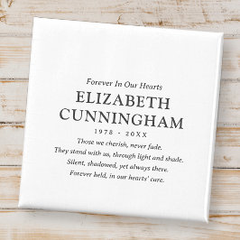 Modern enkel citat i våra hjärtan magnet