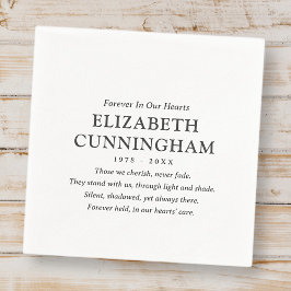 Modern enkel citat i våra hjärtan pappersservett