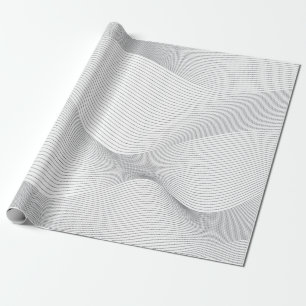 Modern, enkel, cool, abstrakt vågmönster presentpapper