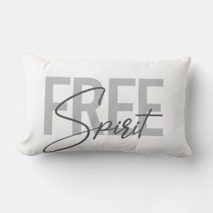Modern, enkel, cool typografi av Free Spirit Lumbarkudde