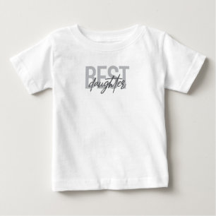 Modern, enkel, cool typografi för Bästa Dotter T Shirt