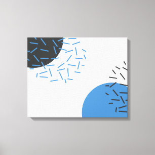 Modern, enkel, coola, abstrakt, grafik mönster canvastryck