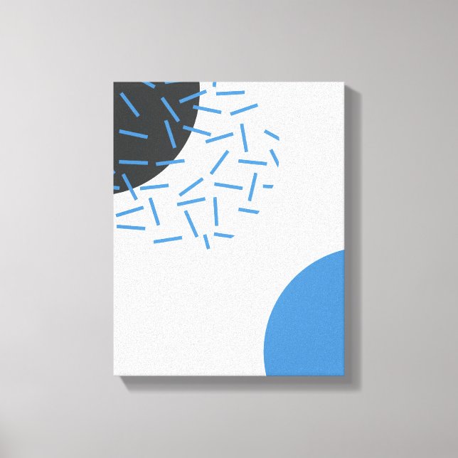 Modern, enkel, coola, abstrakt, grafik mönster canvastryck (Framsida)