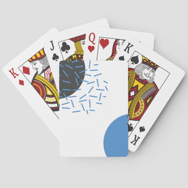 Modern, enkel, coola, abstrakt, grafik mönster casinokort (Baksidan)