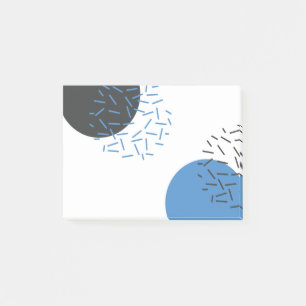 Modern, enkel, coola, abstrakt, grafik mönster post-it block